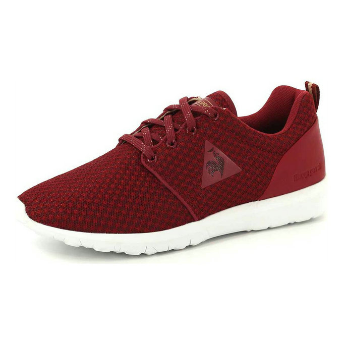 Le Coq Sportif Dynacomf W Feminine Mesh Chaussures Mode Sneakers Femme Rouge Rouge